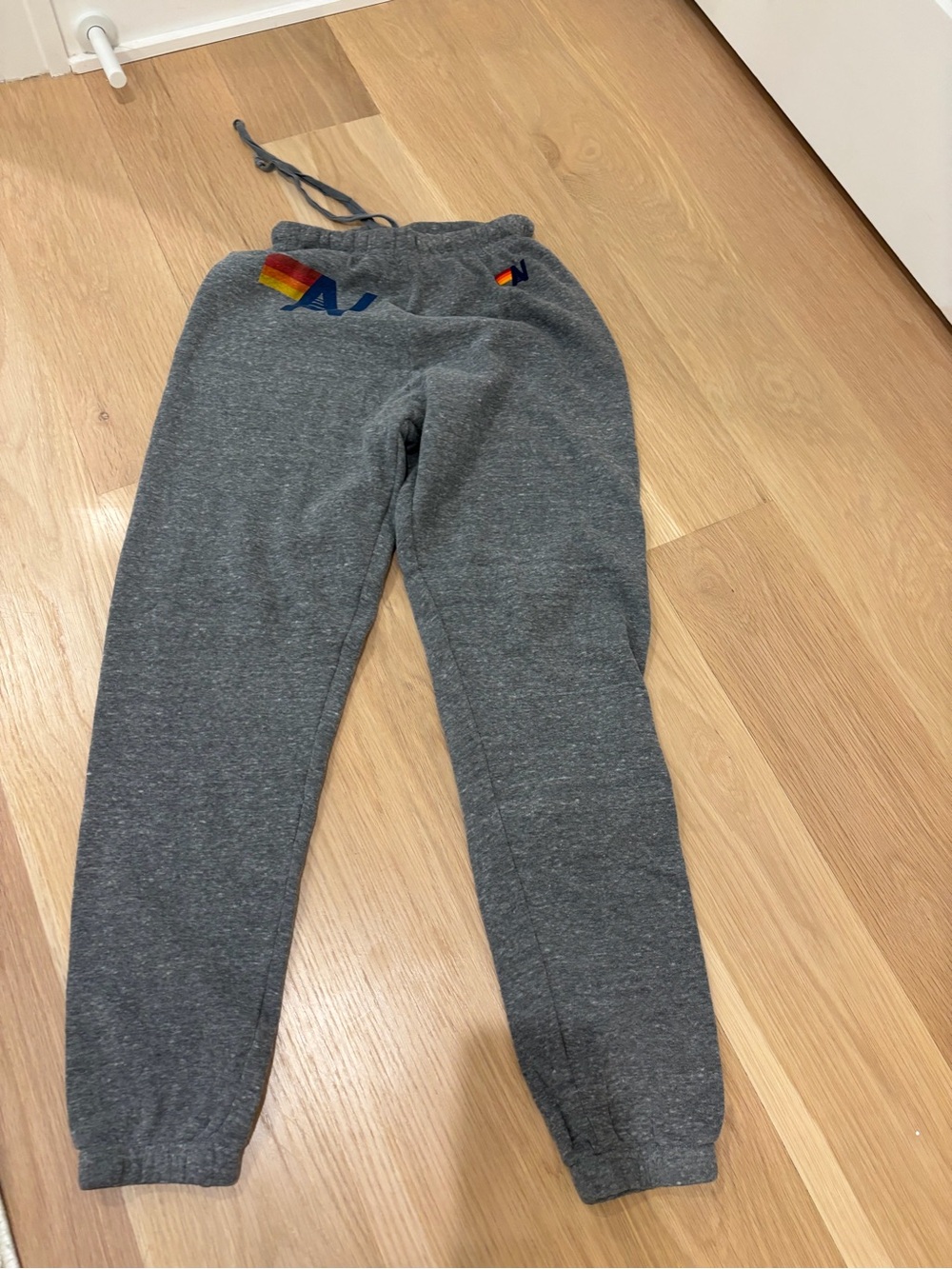 Aviator Nation Signature Sweatpants Heather Grey XS